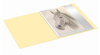 Папка с 20 прозр.вклад. Бюрократ Pastel PAST20YEL A4 пластик 0.5мм торц.карм с бум. встав желтый