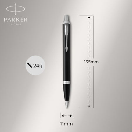 Набор ручек Parker IM Core FK221 (CW2093215) Black CT сталь нержавеющая подар.кор. ручка перьевая, ручка шариковая