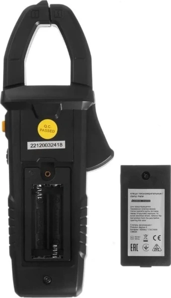 Клещи токоизмерительные IEK ARMA2L 5 CM1C цифр. измер.ток:переменный черный (A2L5-CM13-01)
