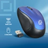 Мышь Оклик 665MW черный/синий оптическая (1600dpi) беспроводная USB для ноутбука (4but)
