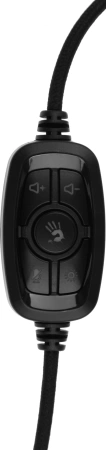 Наушники с микрофоном A4Tech Bloody G535 белый/черный 2м мониторные USB оголовье (G535 (BLACK+WHITE) USB)