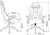 Кресло игровое Zombie VIKING 5 AERO черный/салатовый эко.кожа с подголов. крестов. пластик