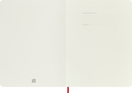 Блокнот Moleskine CLASSIC SOFT QP623F2 XLarge 190х250мм 192стр. нелинованный мягкая обложка красный