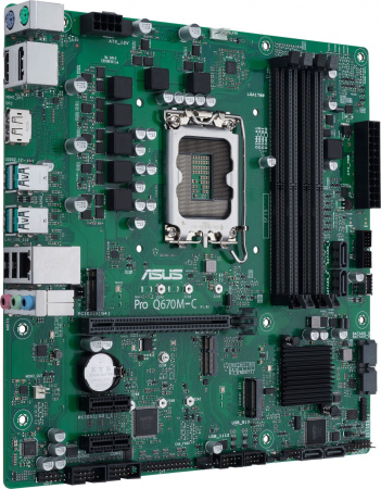 Материнская плата Asus PRO Q670M-C-CSM Soc-1700 Intel Q670 4xDDR5 mATX AC`97 8ch(7.1) GbLAN RAID+HDMI+DP