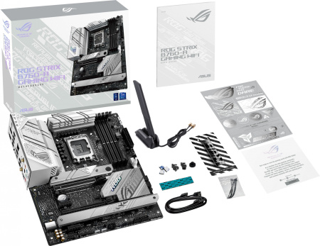 Материнская плата Asus ROG STRIX B760-A GAMING WIFI Soc-1700 Intel B760 4xDDR5 ATX AC`97 8ch(7.1) 2.