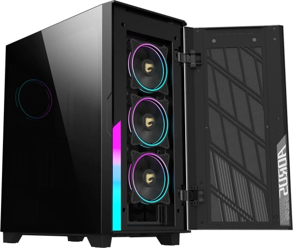 Корпус Gigabyte Aorus GB-AC500G ST черный без БП ATX 3x120mm 6x140mm 2xUSB3.0 1xUSB3.1 audio bott PSU