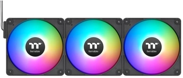 Вентилятор для корпуса Thermaltake CT120 EX Sync Reverse ARGB 120х120x25 черный 4-pin 31.2дБ (упак.:3шт) (CL-F192-PL12SW-A) Ret