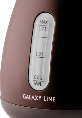 Чайник Galaxy Line GL 0343 1.7л. 2200Вт коричневый (металл/пластик)