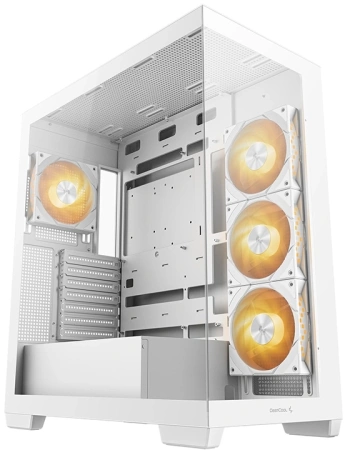 Корпус Deepcool CG580 4F WH белый без БП ATX 8x120mm 3x140mm 1xUSB3.0 audio bott PSU