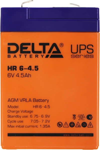 Батарея для ИБП Delta HR 6-4.5 6В 4.5Ач