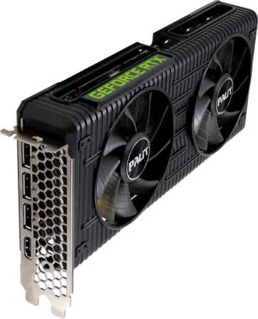Видеокарта Palit PCI-E 4.0 PA-RTX3060 DUAL OC 12G NVIDIA GeForce RTX 3060 12288Mb 192 GDDR6 1320/15000 HDMIx1 DPx3 HDCP Ret