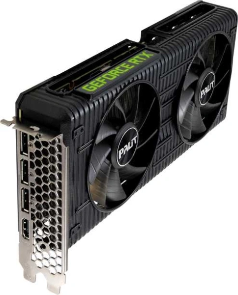 Видеокарта Palit PCI-E 4.0 PA-RTX3060 DUAL OC 12G NVIDIA GeForce RTX 3060 12288Mb 192 GDDR6 1320/15000 HDMIx1 DPx3 HDCP Ret