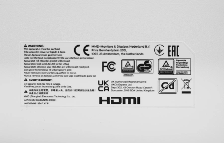 Монитор Philips 23.8" 241V8AW/01 IPS FHD бел HDMI VGA M/M 75Hz 250cd In