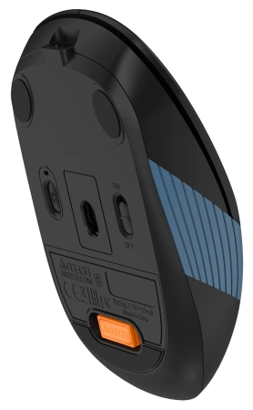 Мышь A4Tech Fstyler FB10C черный/синий оптическая (2400dpi) беспроводная BT/Radio USB (4but)