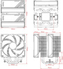 Устройство охлаждения(кулер) ID-Cooling Frozn A620 Soc-AM5/AM4/1151/1200/2066/1700 4-pin 29.85dB Al+