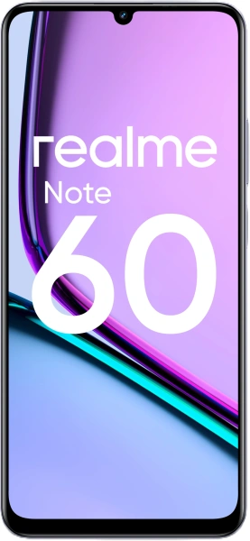 Смартфон Realme RMX3933 Note 60 128Gb 6Gb черный моноблок 3G 4G 2Sim 6.74" 720x1600 Android 14 32Mpix 802.11 a/b/g/n/ac GPS GSM900/1800 GSM1900 TouchSc A-GPS microSD