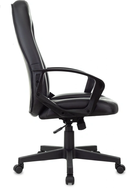 Кресло руководителя Бюрократ T-898 черный Leather Black эко.кожа крестов. пластик