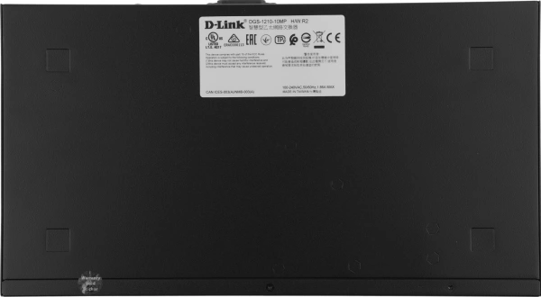 Коммутатор D-Link DGS-1210-10MP/FL 8G 2SFP 8PoE+ 130W управляемый