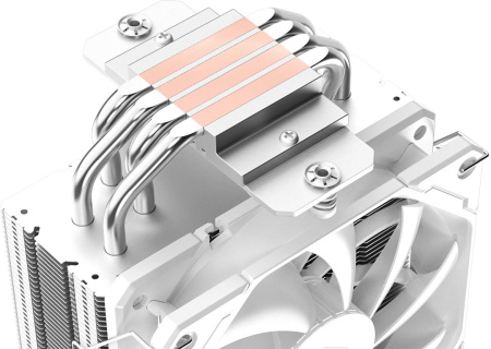 Устройство охлаждения(кулер) ID-Cooling SE-224-XTS WHITE Soc-AM4/1151/1200/2066/1700 4-pin 16-29dB Al+Cu 220W 650gr LED Ret