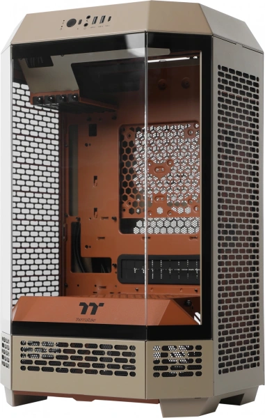 Корпус Thermaltake The Tower 300 Gravel Send коричневый без БП mATX 8x120mm 6x140mm 2xUSB3.0 audio bott PSU