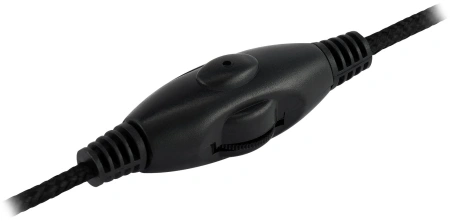 Наушники с микрофоном Оклик HS-M200 черный 1.8м накладные оголовье (1532011)