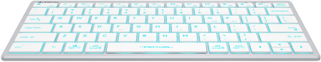 Клавиатура A4Tech Fstyler FX61 белый USB slim LED (FX61 WHITE)