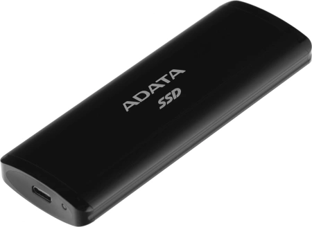 Накопитель SSD A-Data USB-C 256Gb ASE760-256GU32G2-CBK SE760 1.8" черный
