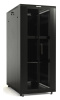 Шкаф коммутационный Hyperline (TTB-4266-DD-RAL9004) напольный 42U 600x600мм пер.дв.перфор. задн.дв.перфор. 2 бок.пан. 800кг черный 510мм 2055мм IP20 сталь