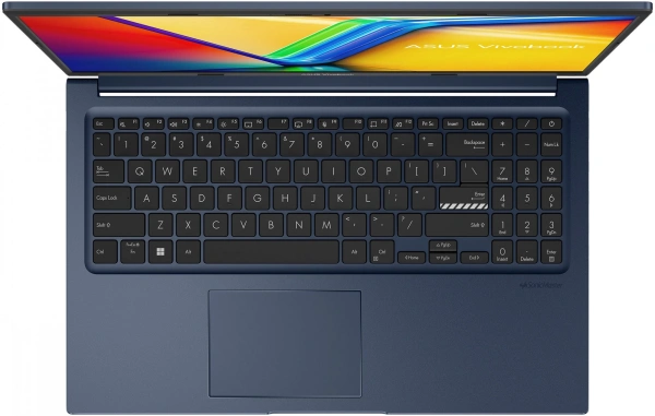 Ноутбук Asus VivoBook X1504ZA-BQ1143 i3 1215U/8Gb/SSD512Gb/15.6"/IPS/FHD/noOS/blue