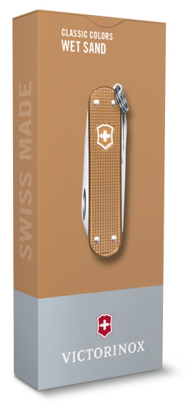 Нож перочинный Victorinox Classic Wet Sand (0.6221.255G) 58мм 5функц. карт.коробка