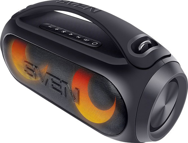 Колонка порт. Sven PS-380 черный 40W 2.0 BT/3.5Jack/USB 10м 3000mAh (SV-021290)