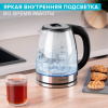 Чайник Scarlett SC-EK27G30 1.8л. 1800Вт сталь/черный (стекло/пластик)