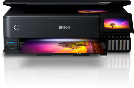 МФУ струйный Epson L8180 (C11CJ21403) A3 Duplex Net WiFi USB RJ-45 черный