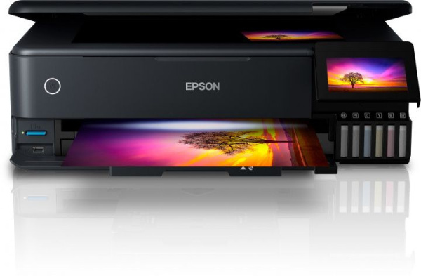 МФУ струйный Epson L8180 (C11CJ21403) A3 Duplex Net WiFi USB RJ-45 черный
