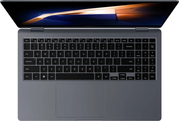 Ноутбук Samsung Galaxy Book 4 360 NP750 Core 7 150U 16Gb SSD512Gb Intel Graphics 15.6" AMOLED Touch FHD (1920x1080) Windows 11 Home grey WiFi BT Cam (NP750QGK-LG2IN)