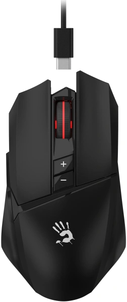 Мышь A4Tech Bloody R36 Ultra черный оптическая (12000dpi) беспроводная USB (7but)