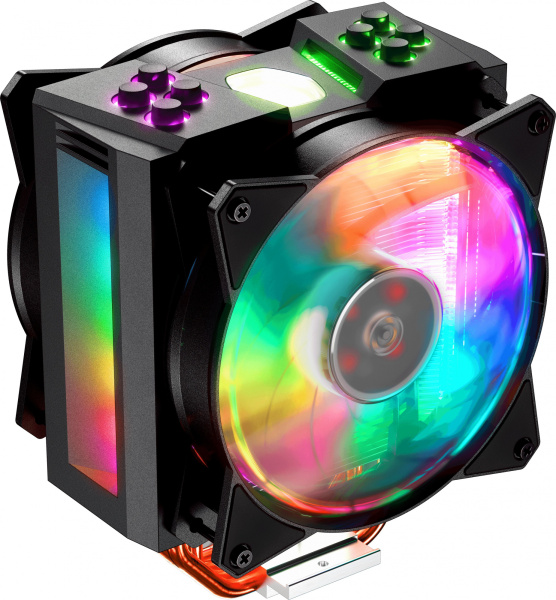 Устройство охлаждения(кулер) Cooler Master MA410M ARGB Soc-AM4/1151/1200/2066 4-pin 6-31dB Al+Cu 150W 820gr LED Ret