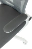 Кресло Бюрократ ASTER NH-W темно-серый TW-04 Neo Grey сетка/ткань с подголов. крестов. пластик пластик белый