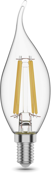 Лампа филам. Gauss Filament 11Вт цок.:E14 свеча 220B 2700K св.свеч.бел.теп. CF35 (упак.:1шт) (104801111)