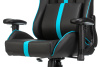 Кресло игровое A4Tech X7 GG-1200 черный/голубой эко.кожа крестов. пластик