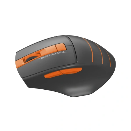Мышь A4Tech Fstyler FG30S серый/оранжевый оптическая (2000dpi) silent беспроводная USB (6but)