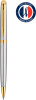 Ручка шариков. Waterman Hemisphere (CWS0920370) Steel GT M син. черн. подар.кор.