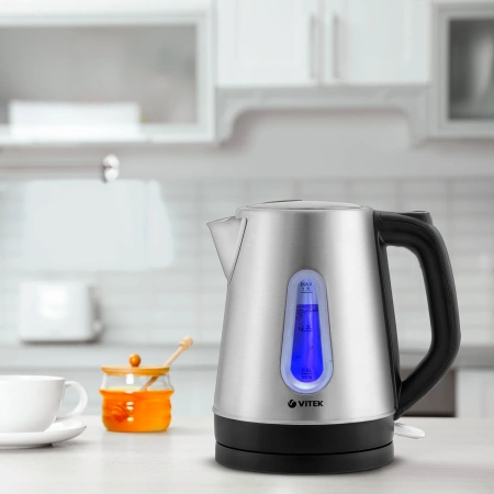 Чайник электрический Vitek VT-7038 1.8л. 2200Вт сталь корпус: металл