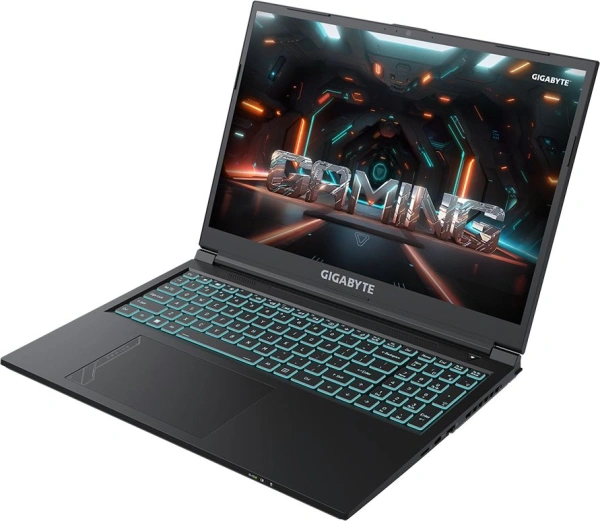 Ноутбук Gigabyte G6 i7 13620H/16Gb/SSD1Tb/RTX4060 8Gb/16"/IPS/FHD+/DOS/black