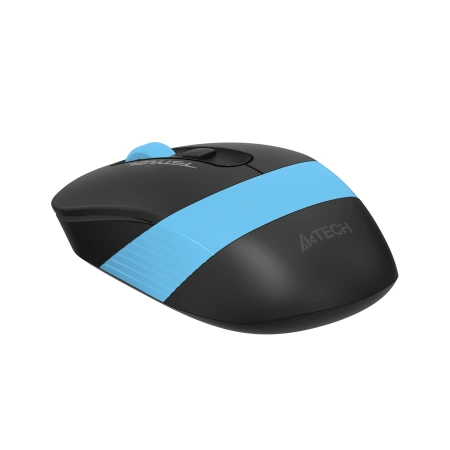 Мышь A4Tech Fstyler FG10S черный/синий оптическая (2000dpi) silent беспроводная USB для ноутбука (4but)