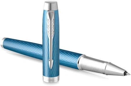 Ручка роллер Parker IM Premium T318 (CW2143648) Blue Grey CT F черн. черн. подар.кор.