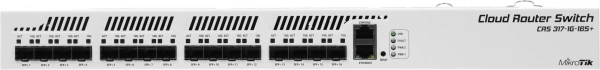 Коммутатор MikroTik CRS317-1G-16S+RM 1G 16SFP+ управляемый