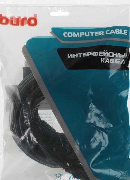 Кабель аудио-видео Buro BU-HDMI-v1.4-10M-FF HDMI (m)/HDMI (m) 10м. феррит.кольца черный
