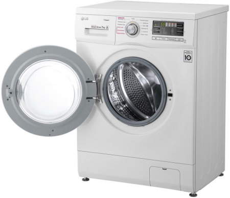 Стиральная машина LG F1296HDS1 класс: A загр.фронтальная макс.:7кг белый инвертер