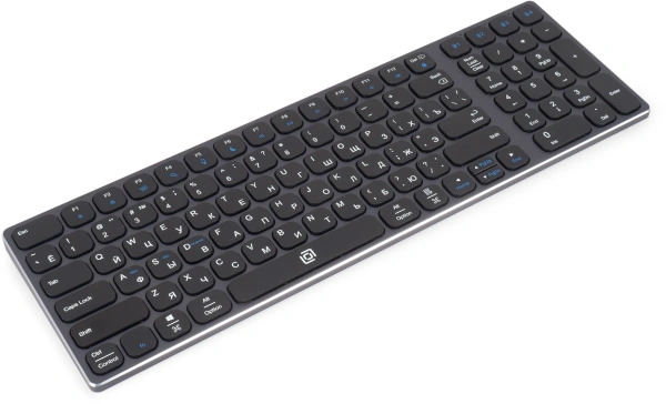 Клавиатура Оклик K767W черный/серебристый USB беспроводная BT/Radio slim Multimedia (2002135)